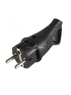 Földelt dugvilla 45°-os kábelvezetéssel