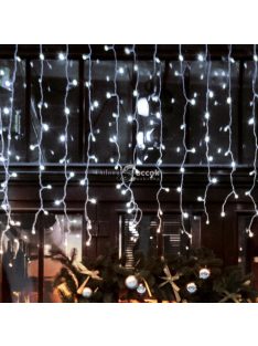 LED-es sorolható jégcsap fényfüggöny, 5 m, IP44
