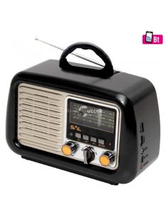 Retro táskarádió és multimédia lejátszó