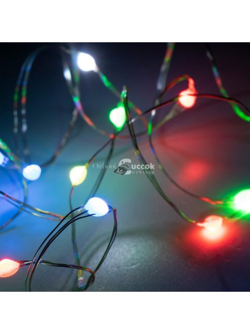 Micro-LED-es fényfüzér távirányítóval