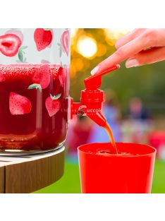 Family Italadagoló csappal, műanyag pohárszettel - 3,8 l