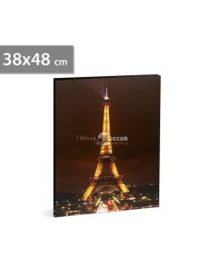   Family LED-es fali hangulatkép - Eiffel torony - 2 x AA, 38 x 48 cm