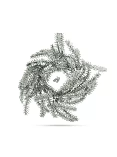   Family Karácsonyi dekoráció - koszorú - zöld, havas - 27 cm