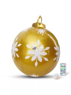   Family Felfújható RGB LED-es óriás karácsonyi gömb - 60 cm
