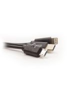 Carguard Univerzális telefontöltő, micro USB + iPhone csatlakozással + USB 1A