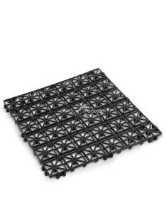   Garden of Eden Kerti járólap - műanyag rács - fekete - 29 x 29 x 1,5 cm - 4 db / csomag
