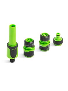   Garden of Eden Öntöző sugárcső szett - fokozatmentesen állítható szórás - gumírozott - 13,5 x 3,7 x 3,7 cm