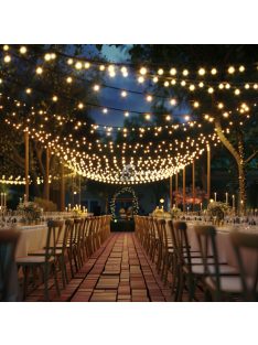   Smart szolár fényfüzér - 15 db fehér LED - állítható színhőmérséklet - 7,5 m - bluetooth