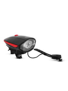   Wheel Zone Kerékpár lámpa elektromos kürttel - XPE LED - 400 mAh - 450 lm - IP55