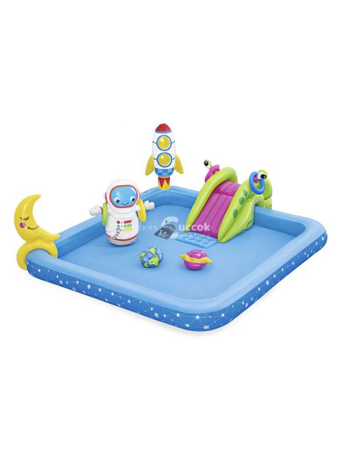 Bestway Felfújható vizi játszótér medence - galaxis - 228 x 206 x 84 cm