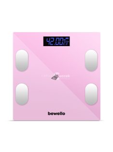 Bewello Okos személymérleg - 180 kg - elemes - üveg