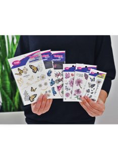   Tytoo Pillangók és virágok tetoválás matrica szett - 65 db / csomag