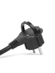   Delight Szerelhető hálózati dugó - műanyag füllel - 5 m kábellel - 3 x 1,5 mm2 - fekete