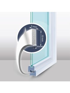   Garden of Eden Öntapadós ajtó- ablakszigetelő habszalag - 6 m - fehér 10 mm