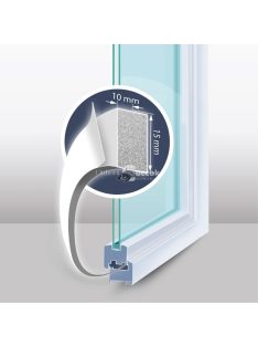   Garden of Eden Öntapadós ajtó- ablakszigetelő habszalag - 5 m - fehér 15 mm