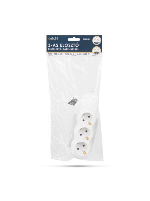 Delight Elosztó 3-as - szerelhető, kábel nélkül