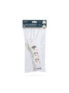 Delight Elosztó 3-as - 3 x 1,5 mm² - 1,5 m - 2 x USB-vel