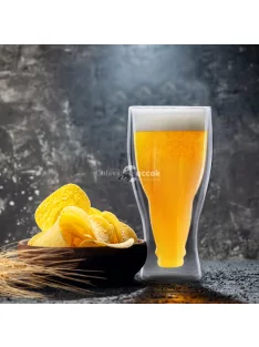   Vog und Arths Duplafalú üvegpohár - sörös, üdítős - 350 ml