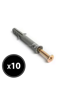 Handy Tipli + csavar - 10 x 80 mm - 10 db / csomag