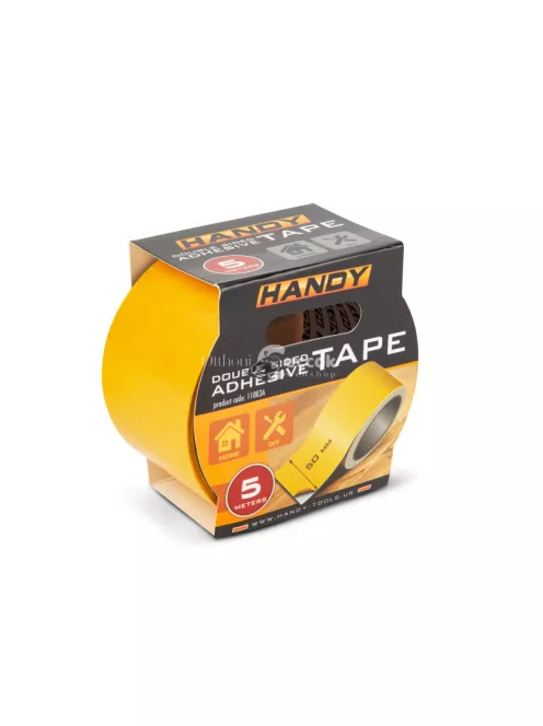 Handy Kétoldalas ragasztószalag - 5 m x 50 mm - fehér