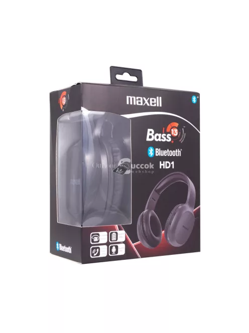 Maxell Maxell BT BASS13 HD1 fejhallgató - fekete
