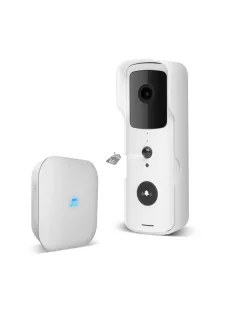   Delight Smart Wi-Fi-s videó kaputelefon szett - akkumulátoros - MicroSD, FHD, PIR - fehér