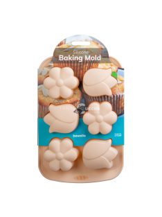 Bewello Szilikon sütőforma - virág - 27,5 x 18,3 x 3 cm