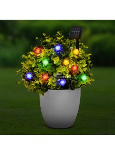   Family LED szolár fényfüzér - virág - 2,3 m - 20 LED - színes