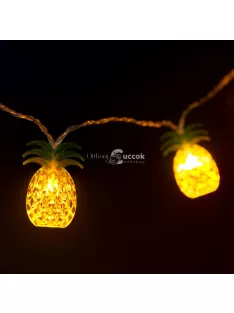   Family LED fényfüzér - ananász - 1,65 m - 10 LED - melegfehér - 2 x AA