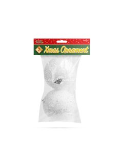 Family Dekor hógömb - akasztható - 10 cm - 2 db / csomag