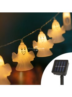   Family LED szolár fényfüzér - szellem - 10 LED - 1,1 méter - melegfehér