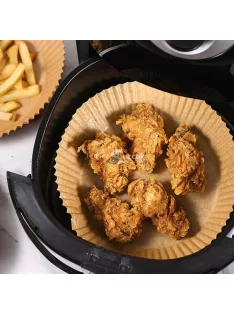   Bewello Air fryer sütőpapír - olaj nélküli sütőhöz - kör - 23 cm - 50 db / csomag