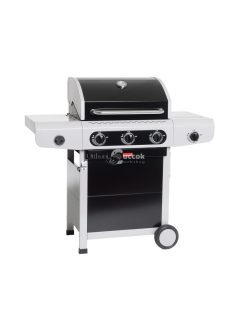   Barbecook BC-GAS-2018 Siesta 310 Black Edition gázgrill, oldalégővel, 124x56x120cm