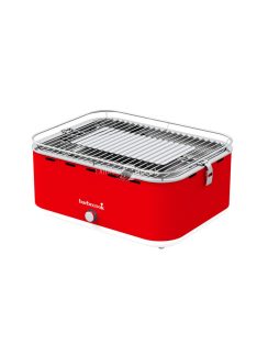   Barbecook BC-CHA-1019 Carlo asztali faszenes grill, piros, 44x33x21cm