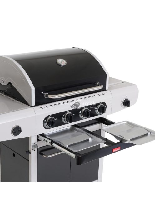 Barbecook BC-GAS-2024 Siesta 412 Black Edition gázgrill, tárolóval, oldalégővel, 132x56x120cm