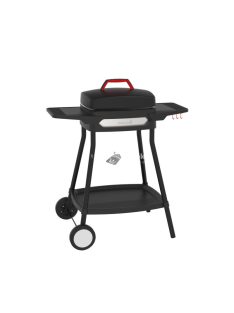   Barbecook BC-ELE-4001 Alexia 5111 elektromos grill, oldalsó asztal, kerék, fekete, 84x55x97cm