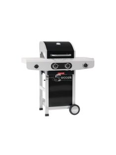   Barbecook BC-GAS-2014 Siesta 210 Black Edition gázgrill, oldalégővel, 112x56x118cm