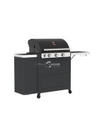 Barbecook BC-GAS-2037 Stella 3221 gázgrill, tárolóval, oldalégővel, gázpalack tárolóval, 174x59x119cm