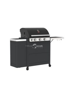   Barbecook BC-GAS-2037 Stella 3221 gázgrill, tárolóval, oldalégővel, gázpalack tárolóval, 174x59x119cm