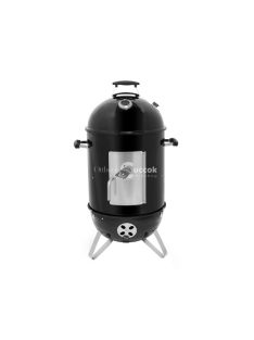  Barbecook BC-SMO-5014 Oskar M zománcozott füstölő és grill, fekete, átmérő 44cm
