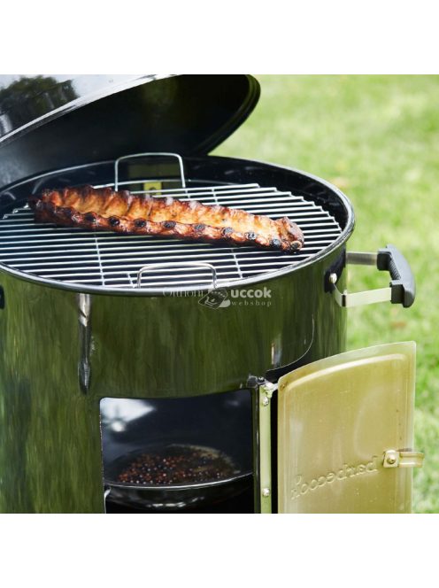 Barbecook BC-SMO-5014 Oskar M zománcozott füstölő és grill, fekete, átmérő 44cm