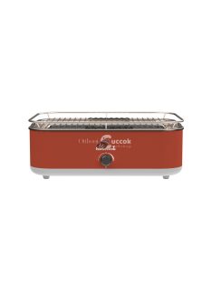   Barbecook BC-ELE-1001 E-Carlo elektromos asztali grill, piros, 42,5x33x16,5cm