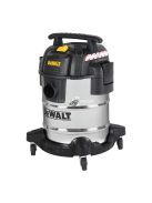 DeWALT DXV25S száraz-nedves porszívó, rozsdamentes váz, 25 liter, 15 Kpa, 37,8 l/s, 8 tartozék, 1050 W