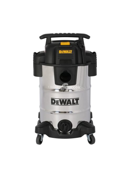 DeWALT DXV30SAPTA száraz-nedves porszívó, rozsdamentes váz, készülékcsatlakozóval, 30 liter, 15 Kpa, 37,8 l/s, 8 tartozék, 1050 