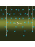 LED-es jégcsap fényfüggöny, 8 programos, 10m, IP44, 230V