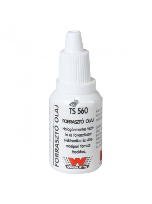 Home TS 560 forrasztóolaj, kismértékben aktivált klórmentes folyósító szer villamos ipari és elektronikai finom forrasztási munk
