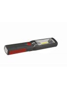 Home WL 3W+7L LED szerelőlámpa, 3 W COB LED, 7 fehér LED, ABS, 3 üzemmód, 1800 mAh, mágneses, kampós, kihajtható