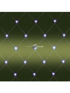   Home KLN 400C/WH LED-es háló, 6x4 m / 400 db hidegfehér LED, zöld vezeték, állófényű, hálózati adapter, kül- és beltéri kivitel