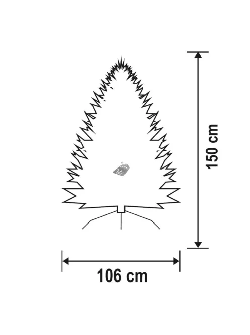 Home KMF 4/150 műfenyő, 150 cm magasság, 106 cm átmérő