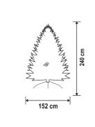 Home KMF 4/240 műfenyő, 240 cm magasság, 152 cm átmérő